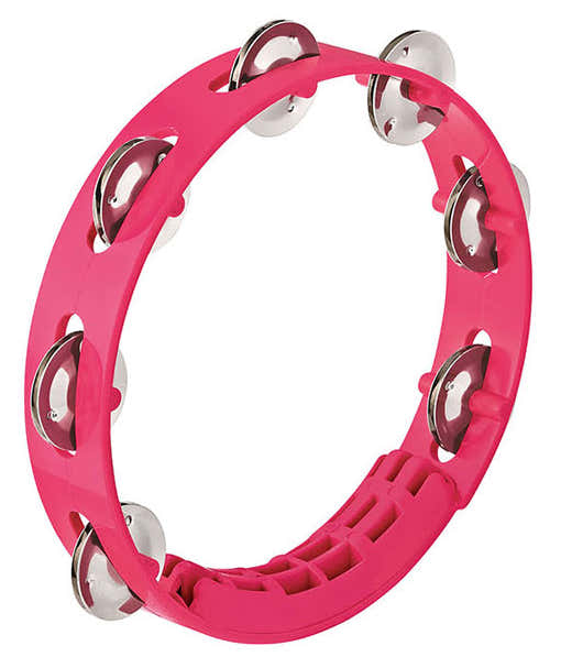 Nino Tambourin - 8" - 1 Rangee De Cymbalettes - Rose