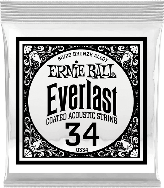 Ernie Ball Everlast Coated 80/20 Bronze 34