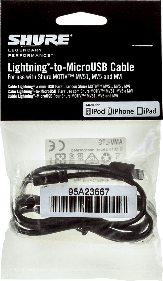 Câble Micro USB - Lightning 1 M
