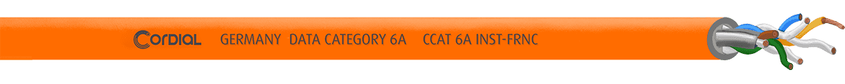 Bobine de Câble Réseau CAT6a Installation 100 M