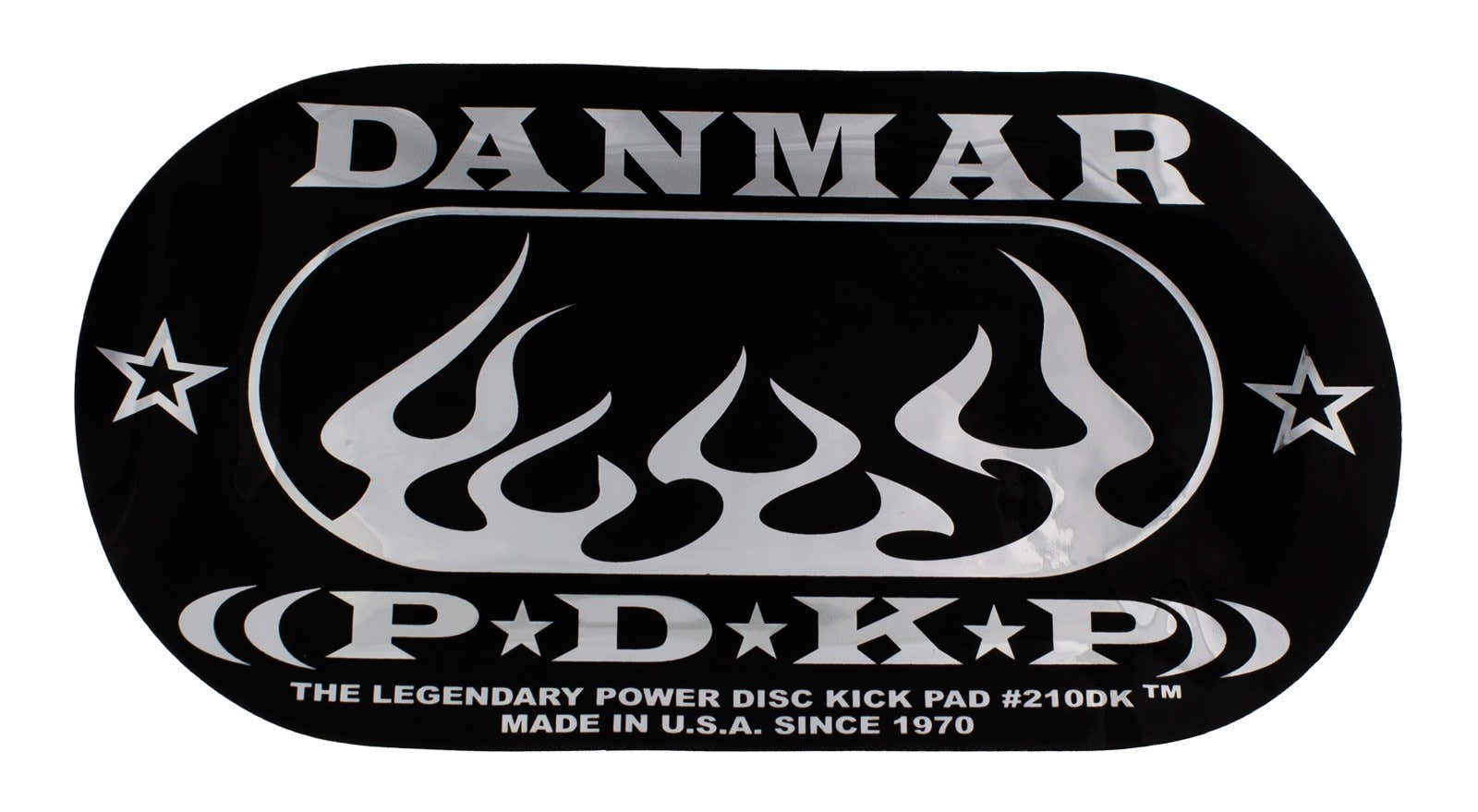 210DKF - Pad Autocollant Grosse Caisse Double Pédale - Flamme