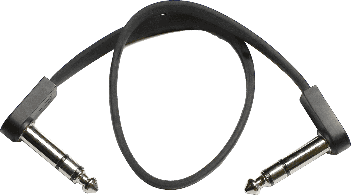 Câble Patch Deluxe Coudés Stéréo - 28 CM