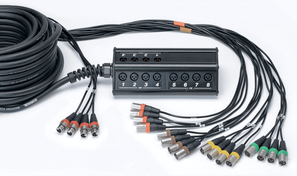 Boitier de Scène 16 Entres 4 Sorties XLR Câble 30 M