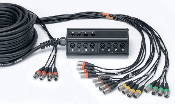 Cordial Boitier de Scène 16 Entres 4 Sorties XLR Câble 30 M