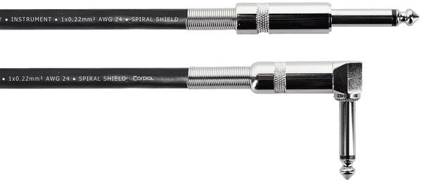 Cordial Cable Guitare Jack 3 M Droit /Coudé