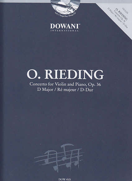 Dowani RIEDING O. - CONCERTO FOR VIOLIN AND PIANO OP. 36 D MAJOR