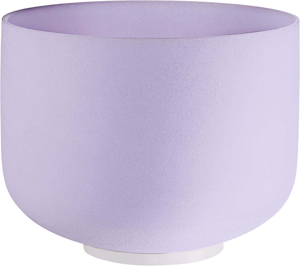 Amethyst Crystal Bol Tibetain 8" Note Si Crown Chakra