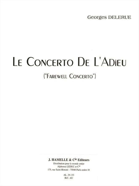 Leduc Le Concerto De L'Adieu - pour Violon et Piano