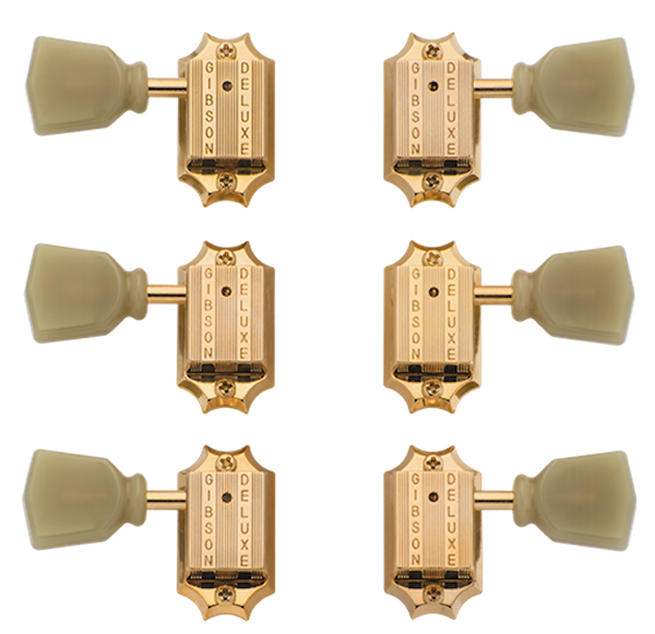 Deluxe Green Key Tuner Set Vintage Gold