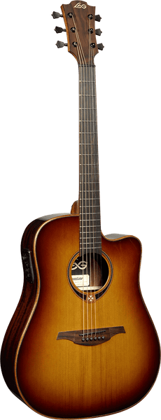 Lâg Tramontane T118DCE-BRS Dreadnought Ctw Électro Brown Shadow