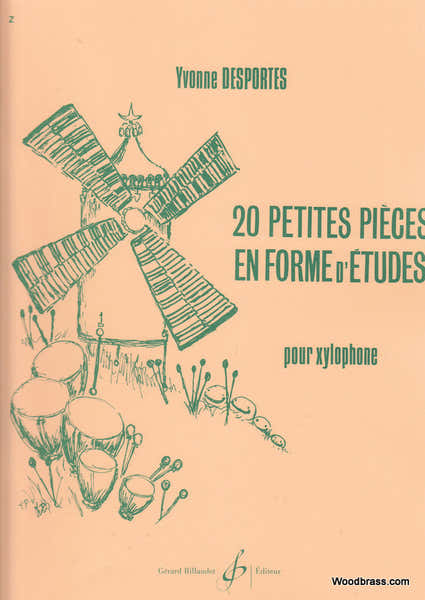 Desportes Yvonne - 20 Petites Pieces En Forme D'etudes - Percussion