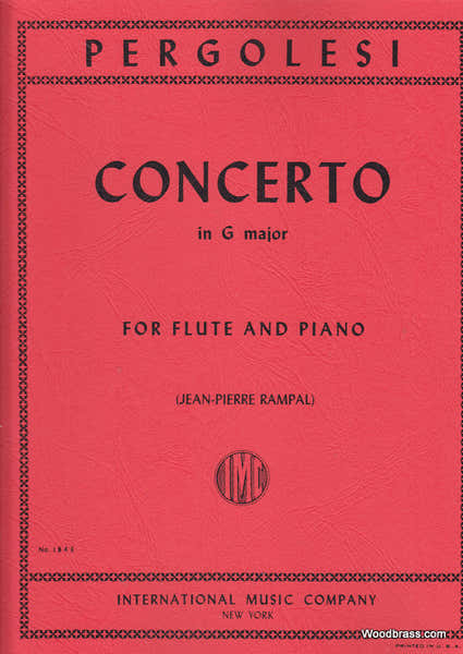 IMC Pergolese - Concerto In G Major - Flute & Piano