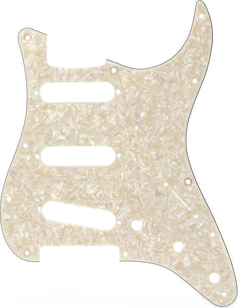 Fender Pickguard Strat SSS Aged White Pearl