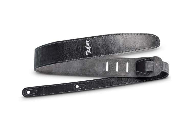 4102-25 Strap Black Leather Suede Back 2.5"