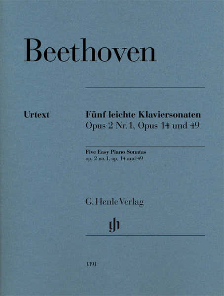 Beethoven L.V. - Five Easy Piano Sonatas Op.2/1 Op.14 & 49