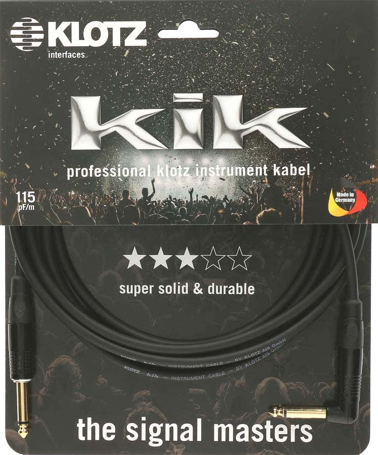 Kikkg Pro 1,5M Noir Straight/Angled