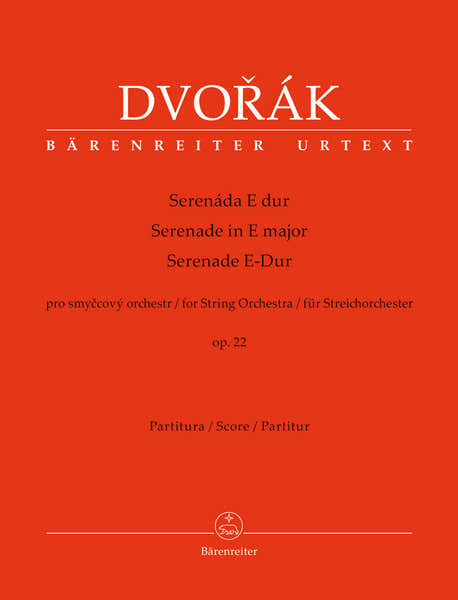 Dvorak A. - Serenade In E Major Op.22 For String Orchestra - Score