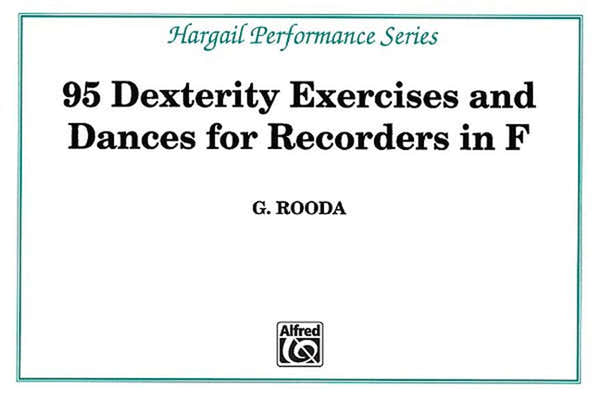 Hargail Music Press Rooda - 95 Dexterity Exercises For Recorders In F