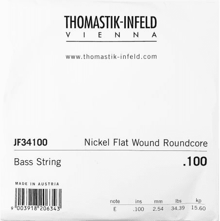 Thomastik JF34100 Nickel Flat Wound Roundcore 100