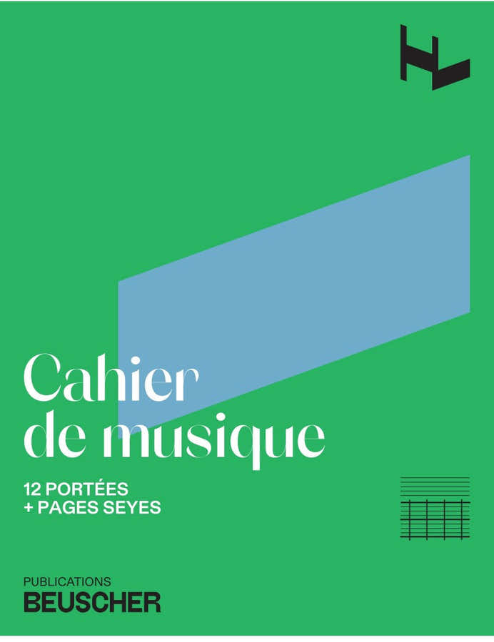 Cahier De Musique 12 Portées + Pages Seyes