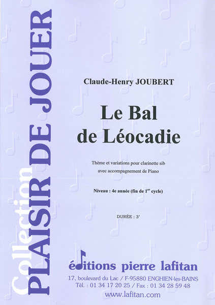 Lafitan Le Bal De Léocadie Clarinette - Joubert