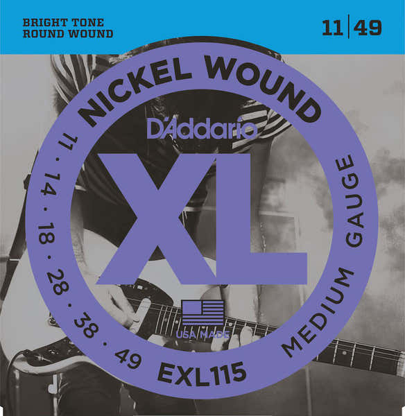 D'ADDARIO Exl 115 Nickel Wound Medium 11-49