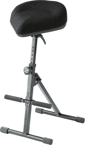 K&M Tabouret Pneumatic Noir Fabric