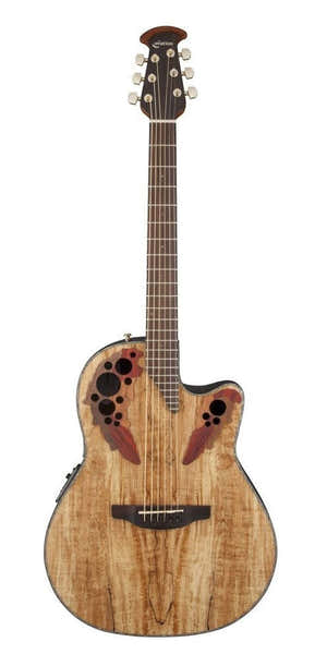 Ovation Celebrity Elite Plus Mid Cutaway Natural Spalted Maple CE44P-SM-G