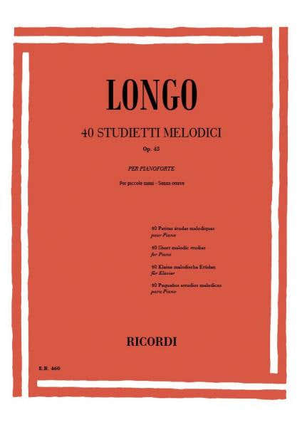 Longo A. - 4 Little Melodic Studies for Small Hands Without Octaves OP.43 - Piano