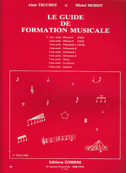 Truchot/meriot - Guide De Formation Musicale Vol.1