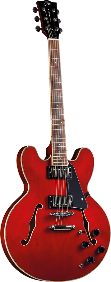 Fusion hollowbody double cut Cherry Red