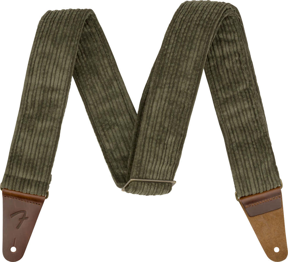 Sangle en Velours Côtelé Antique Olive 2"