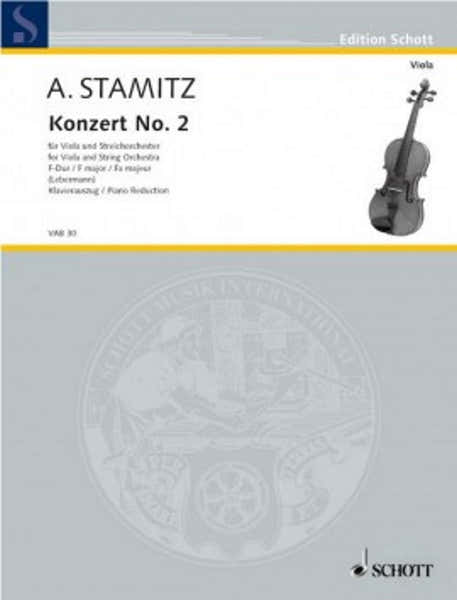 Stamitz Anton - Concerto N°2 Fa Majeur - Alto & Piano