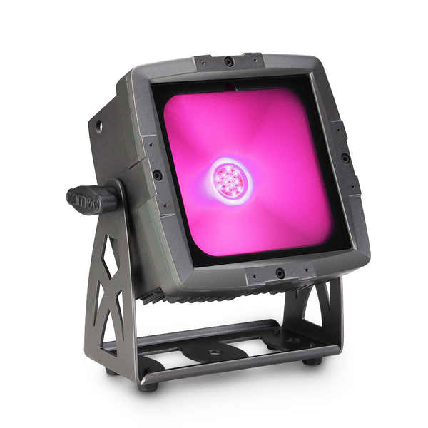Flat Pro Flood IP65 Tri - Projecteur Outdoor Avec LED Cob Tricolore 60 W Boitier Noir