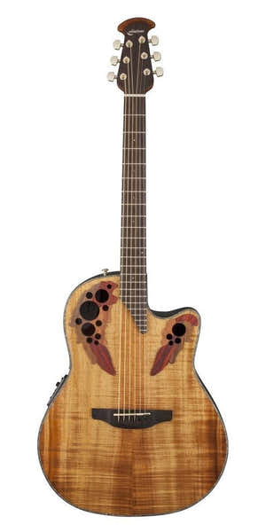 Ovation Celebrity Elite Plus Mid Cutaway Figured Koa CE44P-FKOA-G