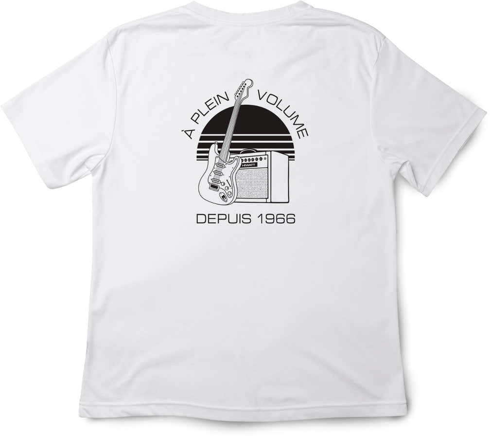 T-shirt Blanc Logo Classic Noir S
