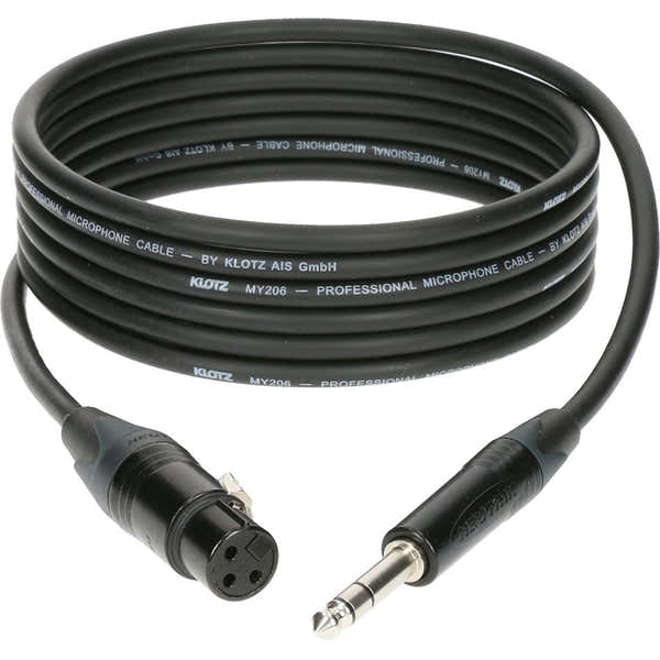 Klotz Cable Micro 30 CM XLR Femelle - Jack 3P Connecteur Metal,