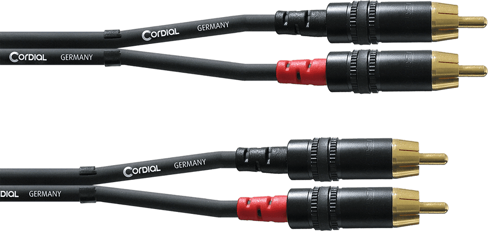 Cordial Câble Audio Double RCA 1,5 M