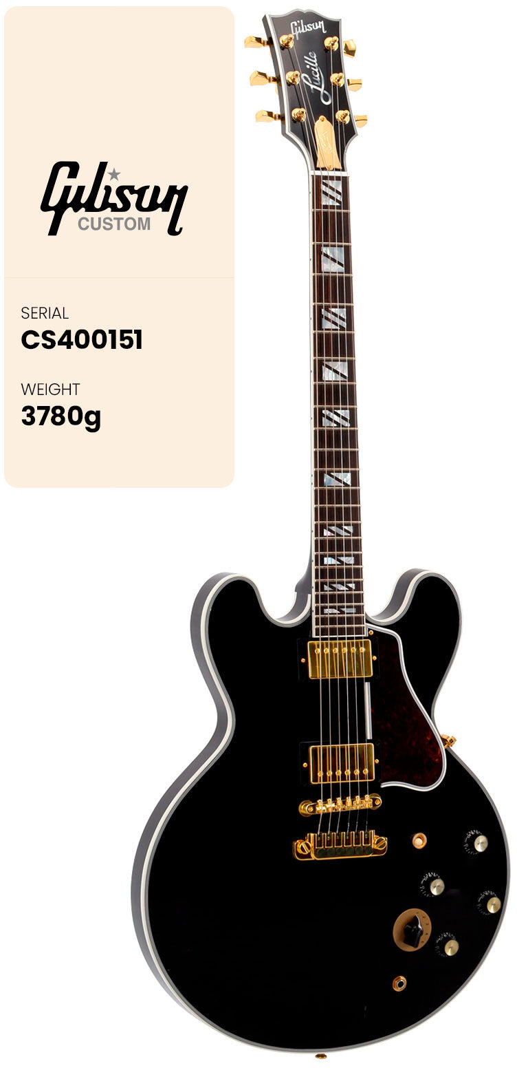 Lucille Signature B.B. King Legacy Transparent Ebony CS MC #CS400151 Stock B