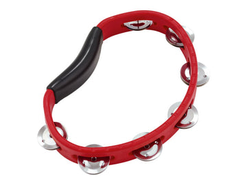 Tambourin Abs Demi Lune 1 Rangee Cymbales Rouge