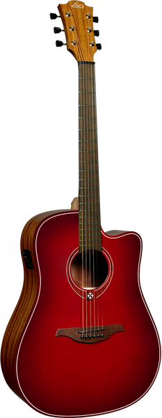 Lâg Tramontane Special T-Red-DCE Dreadnought Ctw Red Burst