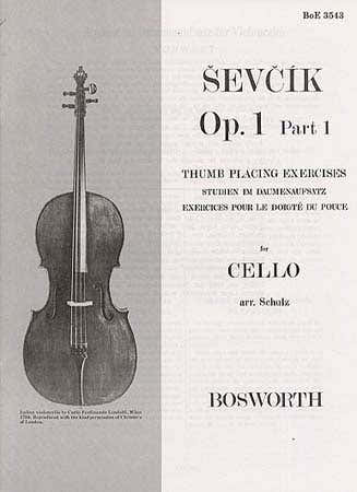 Sevcik - Op.1 Part 1 - Exercices Pour Le Doigte Du Pouce - Violoncelle