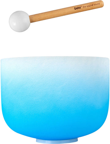 Crystal Singing Bowl Chakra 10" - Blue Throat G (432 Hz)