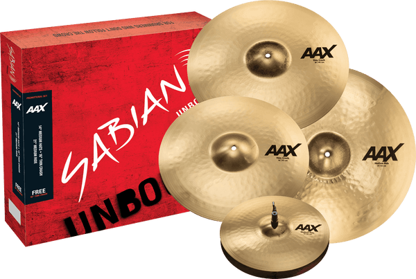 Sabian 25005XCPB Pack AAX Promotional Set 14/16/21 + 18" +90 JOURS ESSAI DRUMEO