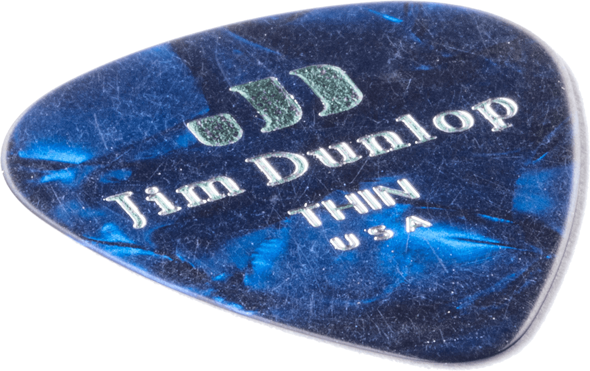 12 x Thin Genuine Celluloid Perloid Blue