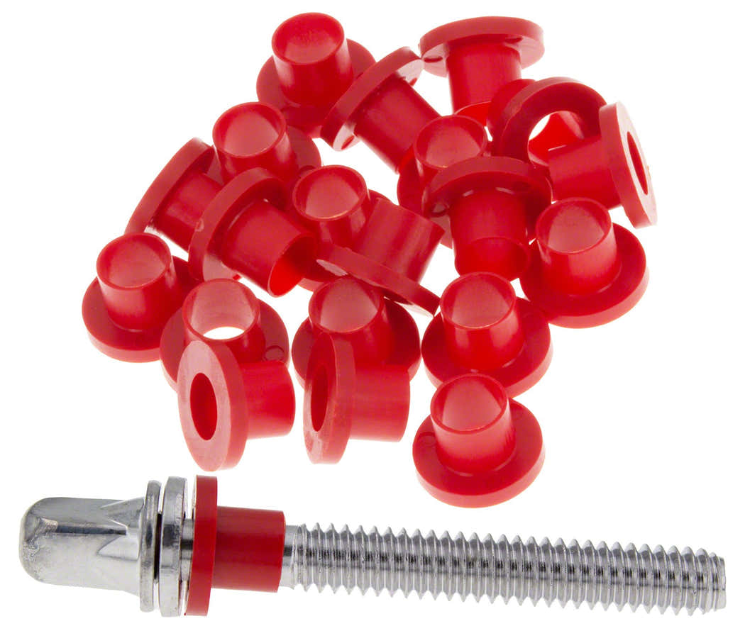 TRW100R Rondelles Nylon Pour Tirants Rouge (X100)