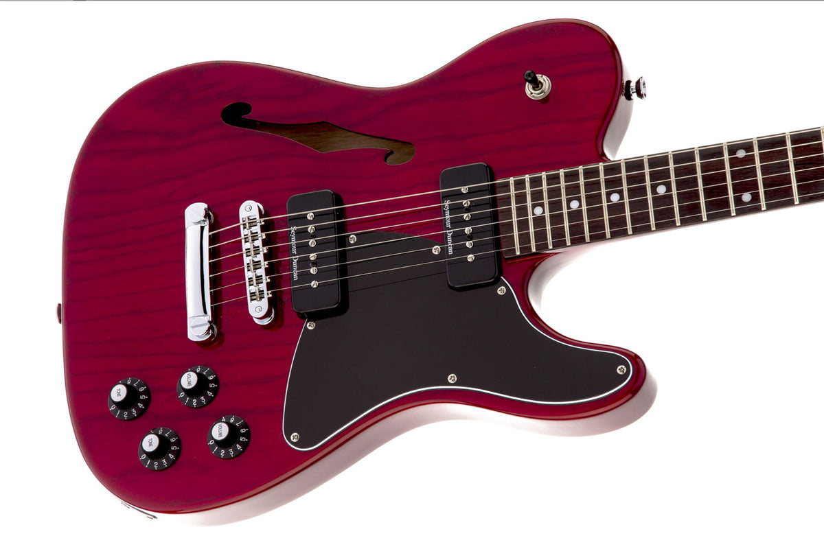 Telecaster JA-90 Thinline Signature Jim Adkins LRL Crimson Red Transparent