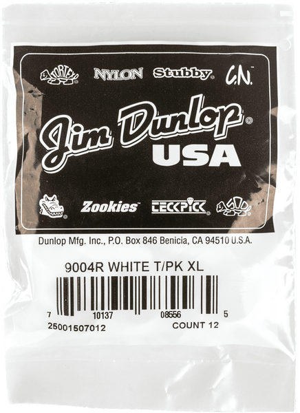 Dunlop 12 x Onglet De Pouce Blanc XL
