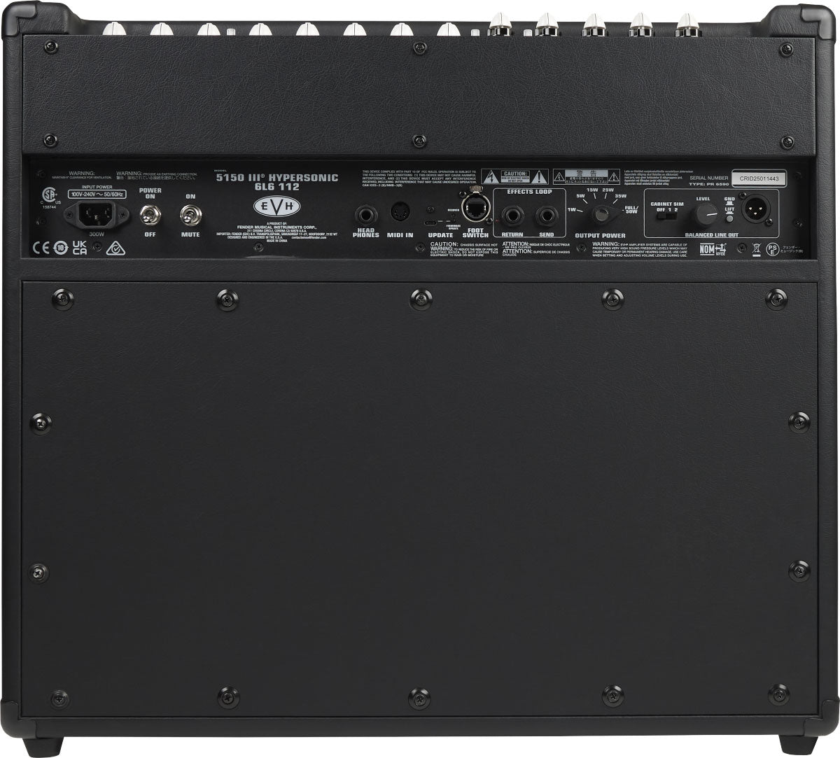 5150III Hypersonic 6L6 1x12 - Black