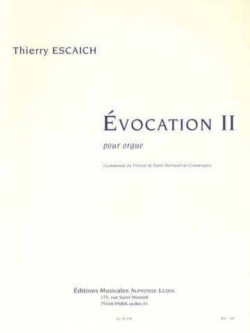 ESCAICH THIERRY - EVOCATION II - ORGUE